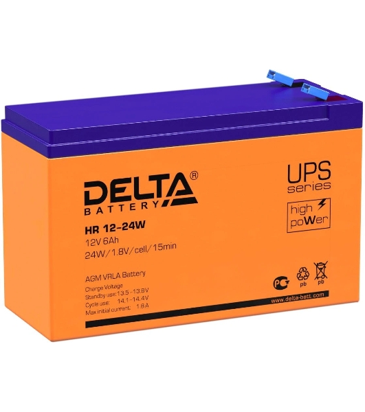 Батарея для ИБП Delta HR 12-24 W (12V, 6Ah)
