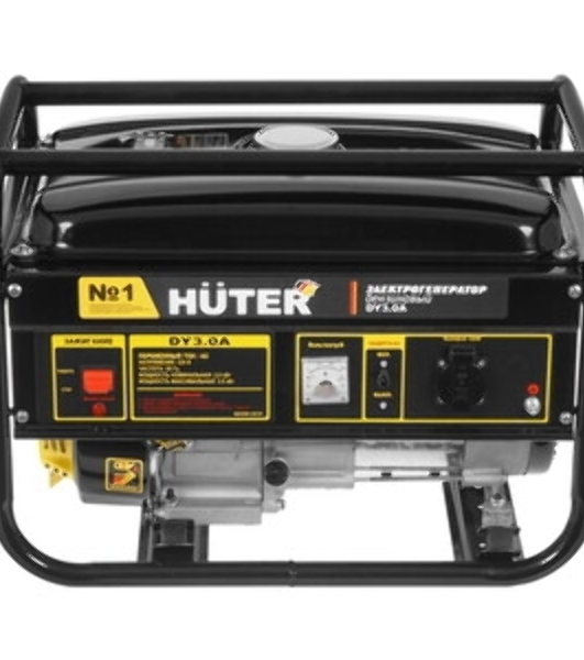 Электрогенератор бензиновый Huter DY3.0A, 2.8 кВт, 67 дБ, 39 кг