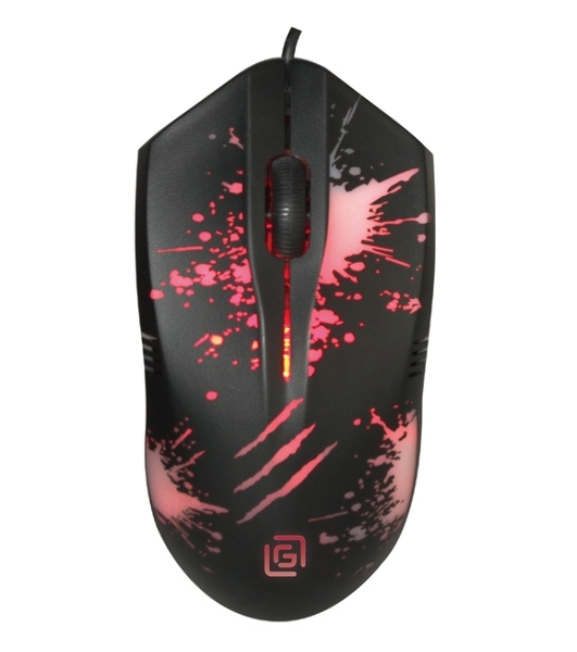 Мышь проводная Oklick 399M STIGMA черный, 1200 dpi, USB, кнопки - 3
