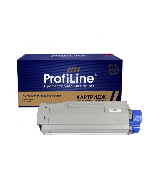 Картридж ProfiLine PL-43324444/43324424 для принтеров Oki C5800 черный 6000 копий