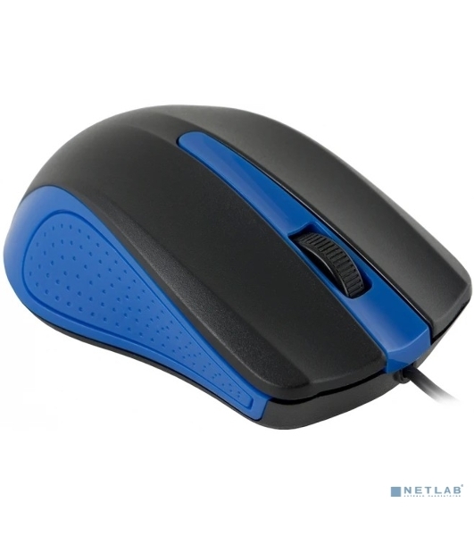 Мышь проводная Acer OMW011 черный/синий, 1200 dpi, USB, кнопки - 3
