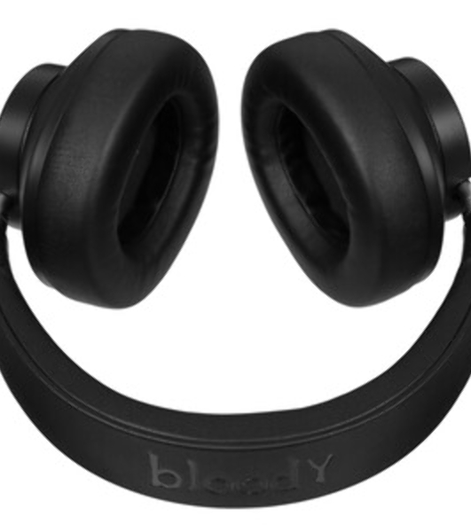 Беспроводные/проводные наушники A4Tech Bloody MH390 черный, накладные, Bluetooth + проводной