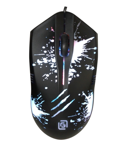 Мышь проводная Oklick 399M STIGMA черный, 1200 dpi, USB, кнопки - 3