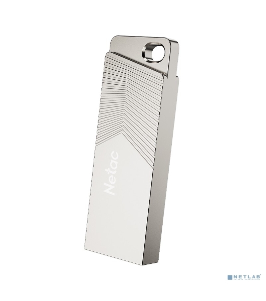 Флешка USB Netac UM1 (NT03UM1N-128G-32PN), 128Gb, USB 3.2, R/W 150/45, серебристый