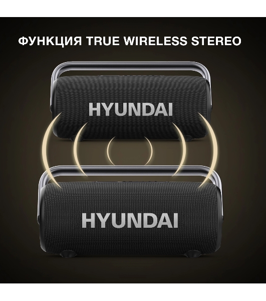 Колонка портативная Hyundai H-PS1029 черный 220W 4.1 BT 10м 4800mAh