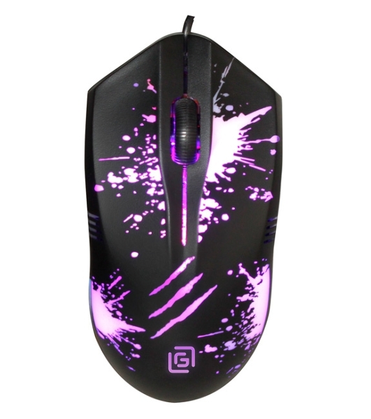 Мышь проводная Oklick 399M STIGMA черный, 1200 dpi, USB, кнопки - 3