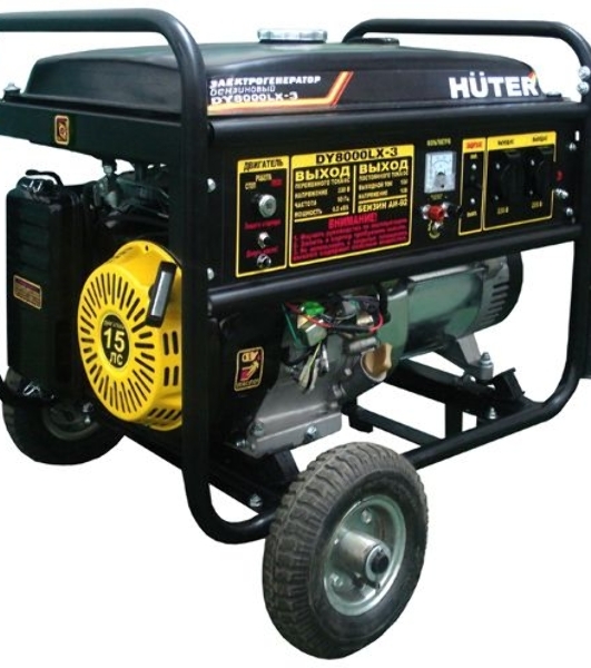 Электрогенератор бензиновый Huter DY8000LX-3, 7 кВт, 91 дБ, 74.8 кг