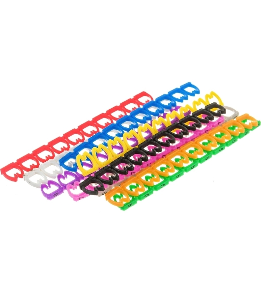 Клипсы Lanmaster LAN-MCC-NUM-SET-C6 для маркировки ПВХ 6.5 мм (упак.: 100 шт)