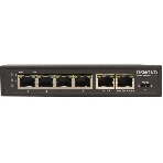 Коммутатор Osnovo SW-20600/D удлинитель FE на 6 портов с питанием по PoE, 4 *10/100 Base-T PoE, 1 *10/100 Base-T Uplink с поддержкой питания по PoE (до 90W), 1 *10/100 Base-T Uplink, PoE на порт - до 30W, суммарно до до 87W, фото2