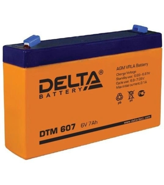 Батарея для ИБП Delta DTM 607 (6V, 7Ah)