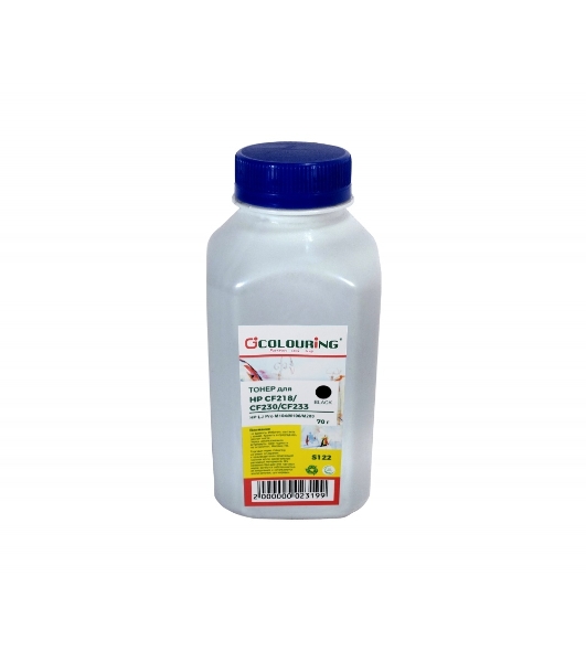 Тонер Colouring CF217/CF218/CF230/CF233 для принтеровHP LJ Pro M102/M130/M104/M106/M203 70 гр (S122) Фас РФ (СПБ)