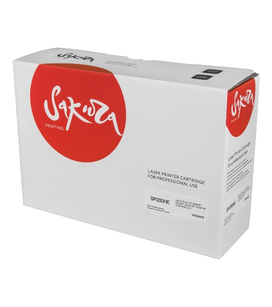 Картридж Sakura SP200HE для Ricoh SP 200N/SP 200S/SP 202SN/SP 203SF/SP 203SFN/SP 212, черный, 2 600 к.