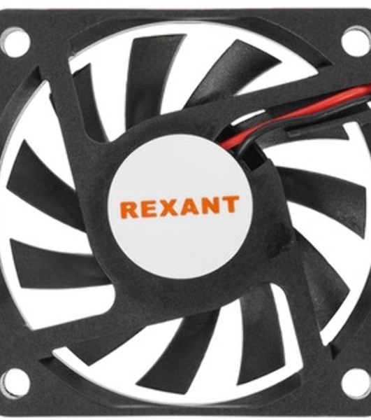 Вентилятор для корпуса Rexant RX 6010MS 12VDC черный, 60 мм, 4000 об/мин, 32 дБ, 2 pin
