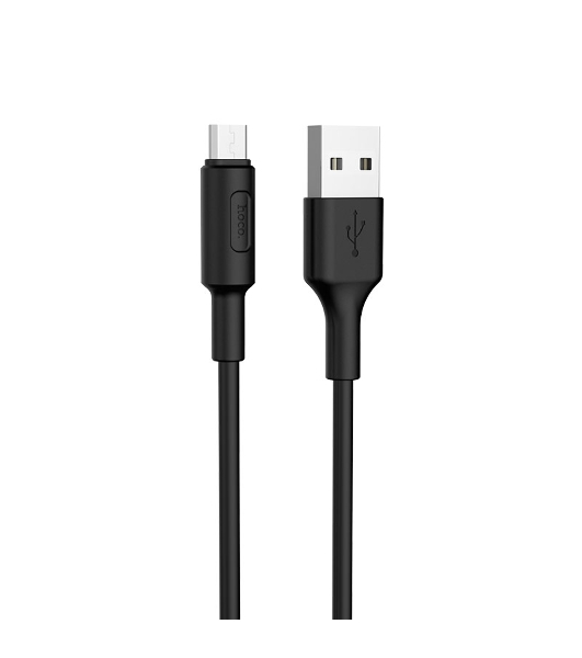 Кабель USB 2.0 hoco X25, AM/microBM, черный, 1м