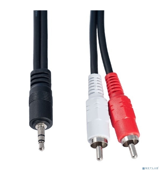 Кабель PERFEO Jack 3.5 мм вилка - 2xRCA вилка, длина 5 м