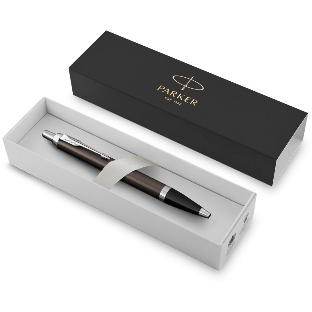 Ручка шариковая Parker IM Core K321 (CW1931671) Dark Espresso CT, M, синие чернила, подарочная коробка