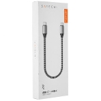 Кабель Satechi ST-U4C25M USB Type-C - USB Type-C 0.25м для зарядки и передачи данных (до 100W), серый космос, фото4