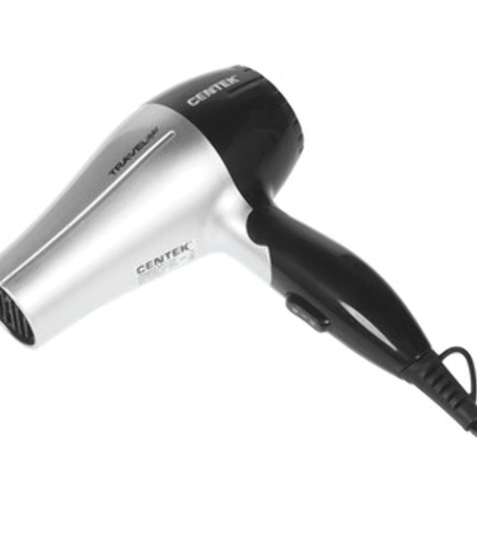 Фен Centek CT-2258 серебристый/черный, 850 Вт, компактный