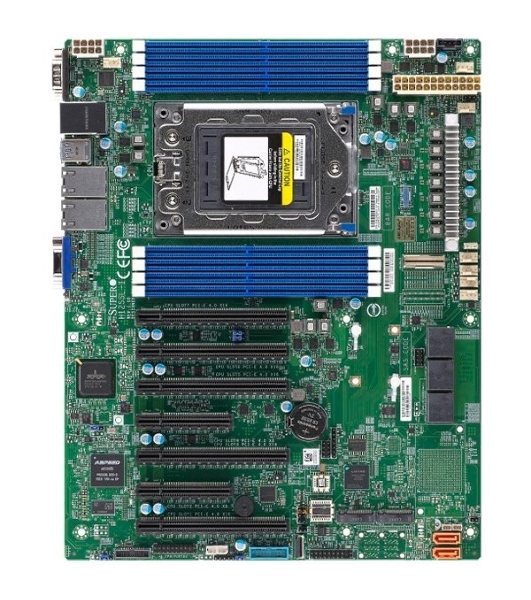 Материнская плата серверная Supermicro MBD-H12SSL-I-B, SP3, AMD EPYC 7002/7003, 8xDDR4, 8xSATA, 2xM.2, 5xPCIe x16, 2xPCIe x8, 2x1Gb LAN, 4xUSB 3.2 Gen 1, 1xVGA, ATX