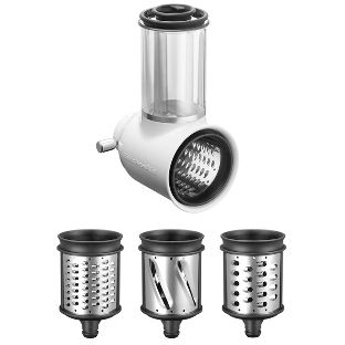Насадка-овощерезка с 3-мя барабанами KitchenAid 5KSMVSA, белый