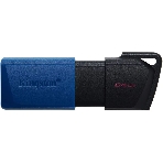 Флешка USB Kingston DataTraveler Exodia M (DTXM/64Gb), 64Gb, USB 3.0, R/W 70/45, черный/синий, фото11