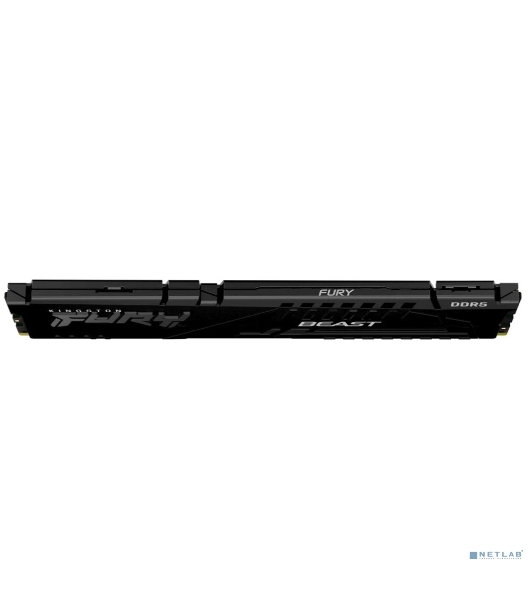 Оперативная память Kingston Fury Beast, DDR5, 16Gb (1x16Gb), 6000MHz, CL30, DIMM, с радиатором, черный