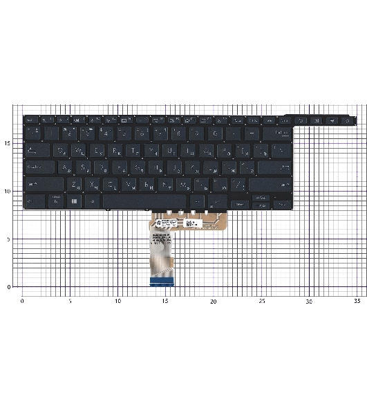 Клавиатура для ноутбука Asus Zenbook Pro Duo UX581 синяя