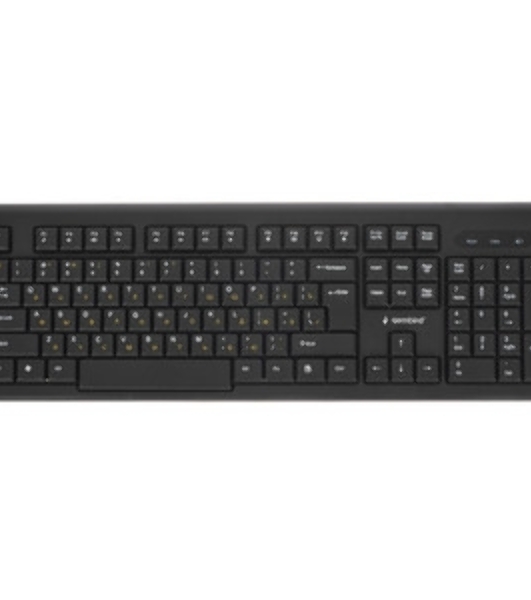Комплект клавиатура+мышь Gembird KBS-8002 беспроводной, USB, 1000 DPI, чёрный