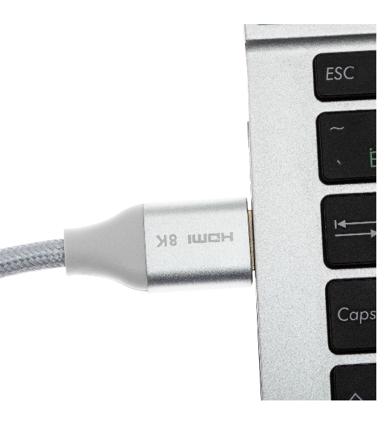 Кабель аудио-видео Cactus CS-HDMI.2.1-1.8 HDMI (m)/HDMI (m) 1.8м. позолоченные контакты серебристый