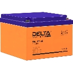 Аккумуляторная батарея Delta GEL 12-26 напряжение 12В, емкость 26А·ч (174х166х125мм), фото 1