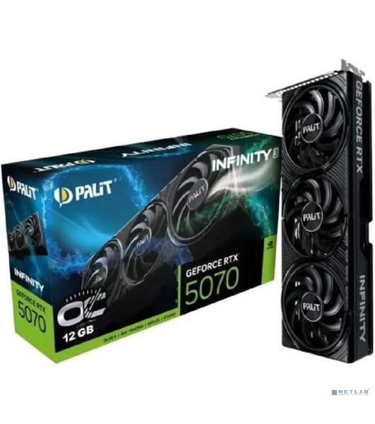 Видеокарта Palit RTX 5070 INFINITY 3 OC 12Gb GDDR7 192bit 3-DP HDMI