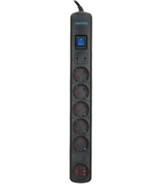 Сетевой фильтр Smartbuy (SBSP-30K-Pro) - 6 роз х3,0 м - черный