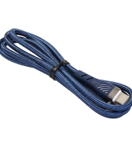 Кабель PERFEO USB C вилка - C вилка, 60W, синий, 1 м, POWER (C1103)