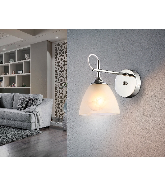 Светильник Ambrella light TR3045 CH/FR хром/белый матовый E27 max 40W 215*135*225