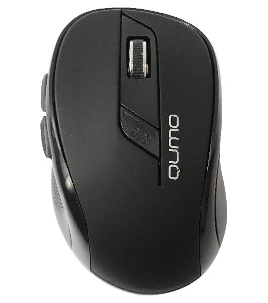 Мышь беспроводная Qumo Office Line M63 серый, 1600 dpi, радиоканал, USB, кнопки - 6