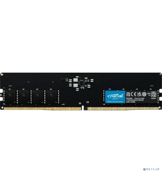 Оперативная память Crucial, DDR5, 16GB (1x16 GB), 4800 MHz, CL40, DIMM