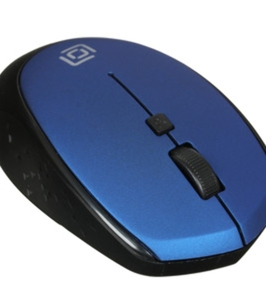Мышь беспроводная Oklick 488MW синий/черный, 1600 dpi, радиоканал, USB, кнопки - 4