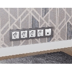 Комплект механизма компьютерной розетки ALFA Белый глянец RJ-45(8P8C) CAT6 с шторкой QUANT (AP1120, VM188) MA112010, фото4