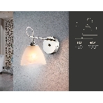 Светильник Ambrella light TR3045 CH/FR хром/белый матовый E27 max 40W 215*135*225, фото4