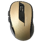 Мышь беспроводная Qumo Office Line M64 золотистый, 1600 dpi, радиоканал, USB, кнопки - 6, фото2