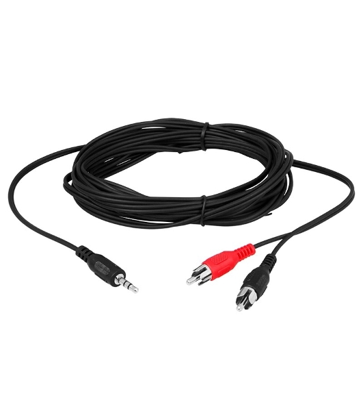 Шнур Rexant Стерео 3,5 мм - 2 RCA, 7 м (10 шт./уп.)