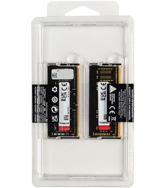 Оперативная память Kingston Fury Impact, DDR4, 16GB (2x8GB), 3200MHz, CL20, SO-DIMM