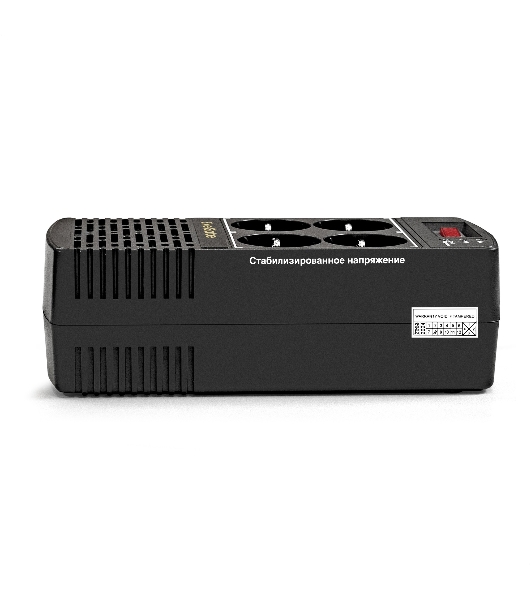 Стабилизатор ExeGate Power AD5000-1200 (1200VA/600W, диапазон 150...280В, 4 евророзетки)