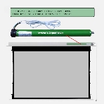 Экран для проектора S'OK SCPSMC-266X150ED45GF для встраивания в потолок моторизованный 120'' с боковым натяжением, полотно Grey Fiberglass, экстрадроп 45см, фото3