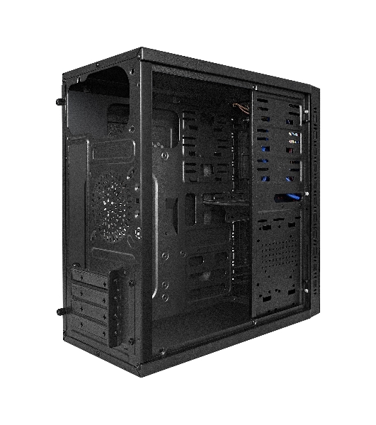 Компьютерный корпус Minitower ExeGate QA-412U Black, mATX, (XP450, Black, 120мм), 2хUSB+2хUSB 3.0, Audio