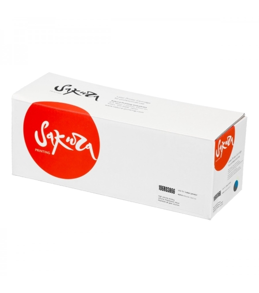 Картридж лазерный Sakura 106R03866 для Xerox Phaser VersaLink C500dn/C500n, C505S/C505X, голубой, 9 000 к.
