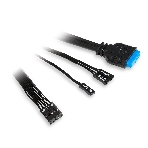 Компьютерный корпус HSPD M310, Mesh Mini-tower, черный, TG, 0.4 SPCC, 3x120мм ARGb mATX, mITX 180/280/160мм 1x2.5', 1x3.5', 4xPCI 2xUSB-A 3.0 452x277x418мм, фото12