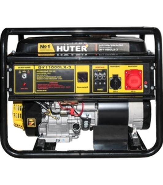 Электрогенератор бензиновый Huter DY11000LX-3, 9 кВт, 91 дБ, 85 кг
