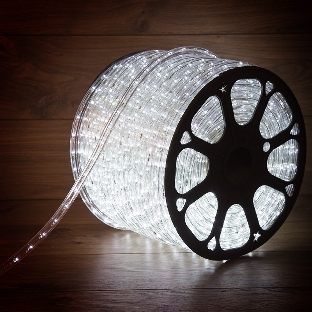 Дюралайт Neon-night LED, эффект мерцания (2W) - белый, 36 LED/м, бухта 100м