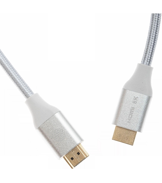 Кабель аудио-видео Cactus CS-HDMI.2.1-3 HDMI (m)/HDMI (m) 3м. позолоченные контакты серебристый